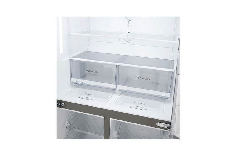 LG No Frost Buzdolabı 877 Litre 91,2cm Genişlik Hygiene FRESH⁺ᵀᴹ  E Enerji Sınıfı Metalik Gri, GR-B31FMLPL