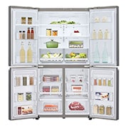 LG No Frost Buzdolabı 877 Litre 91,2cm Genişlik Hygiene FRESH⁺ᵀᴹ  E Enerji Sınıfı Metalik Gri, GR-B31FMLPL
