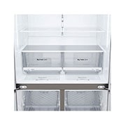 LG No Frost Buzdolabı 877 Litre 91,2cm Genişlik Hygiene FRESH⁺ᵀᴹ  E Enerji Sınıfı Metalik Gri, GR-B31FMLPL