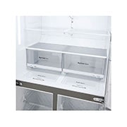 LG No Frost Buzdolabı 877 Litre 91,2cm Genişlik Hygiene FRESH⁺ᵀᴹ  E Enerji Sınıfı Metalik Gri, GR-B31FMLPL