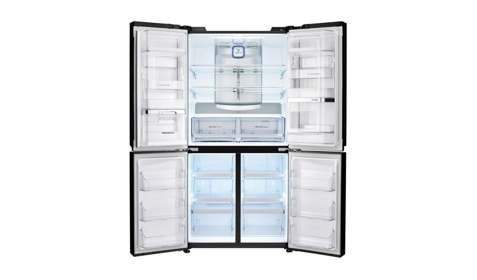 LG 1001 Litre, 6 Kapılı Çift Pratik Kapı™ Gardırop Tipi Buzdolabı, GR-D35FBGHL