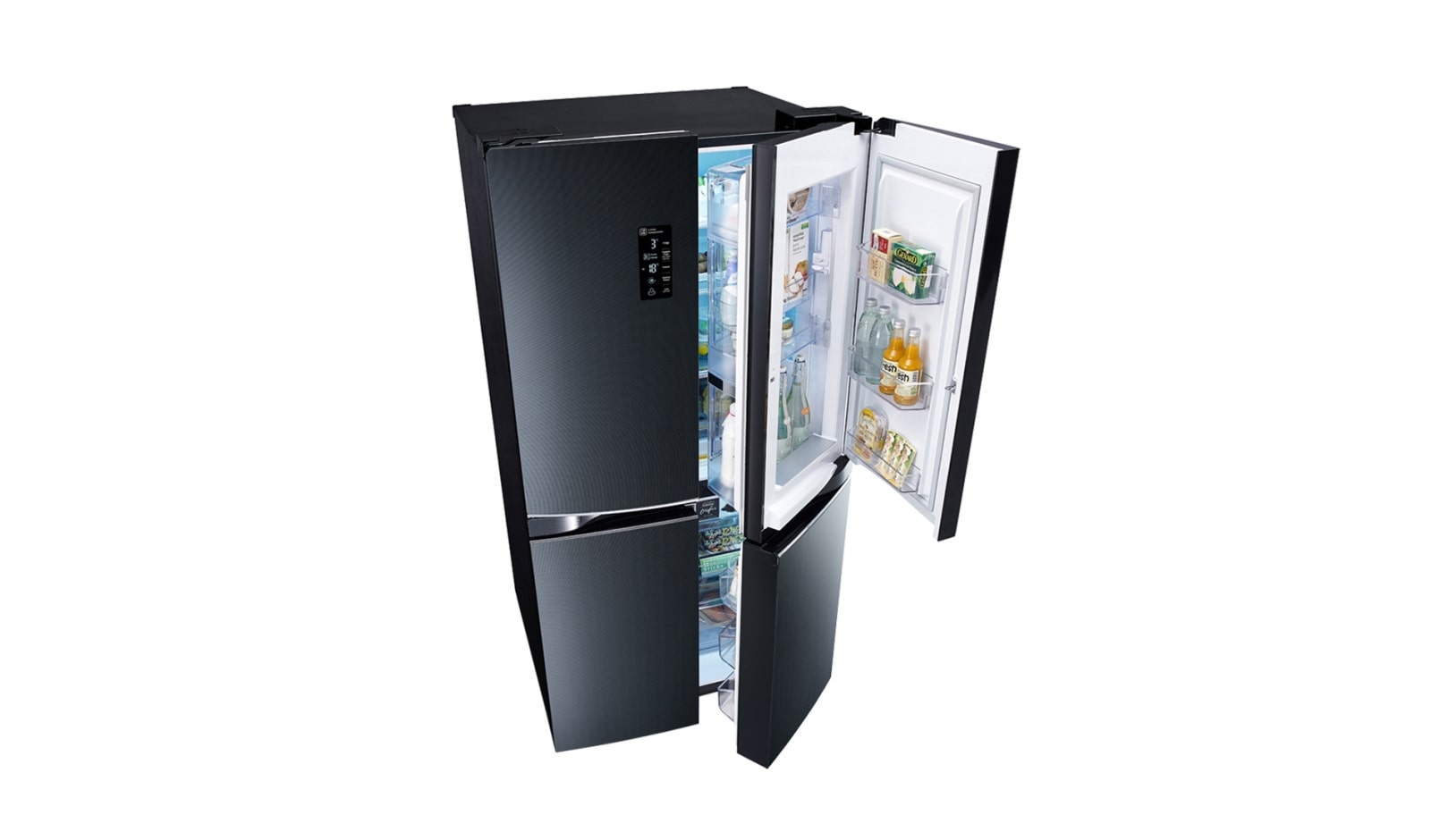 LG 1001 Litre, 6 Kapılı Çift Pratik Kapı™ Gardırop Tipi Buzdolabı, GR-D35FBGHL