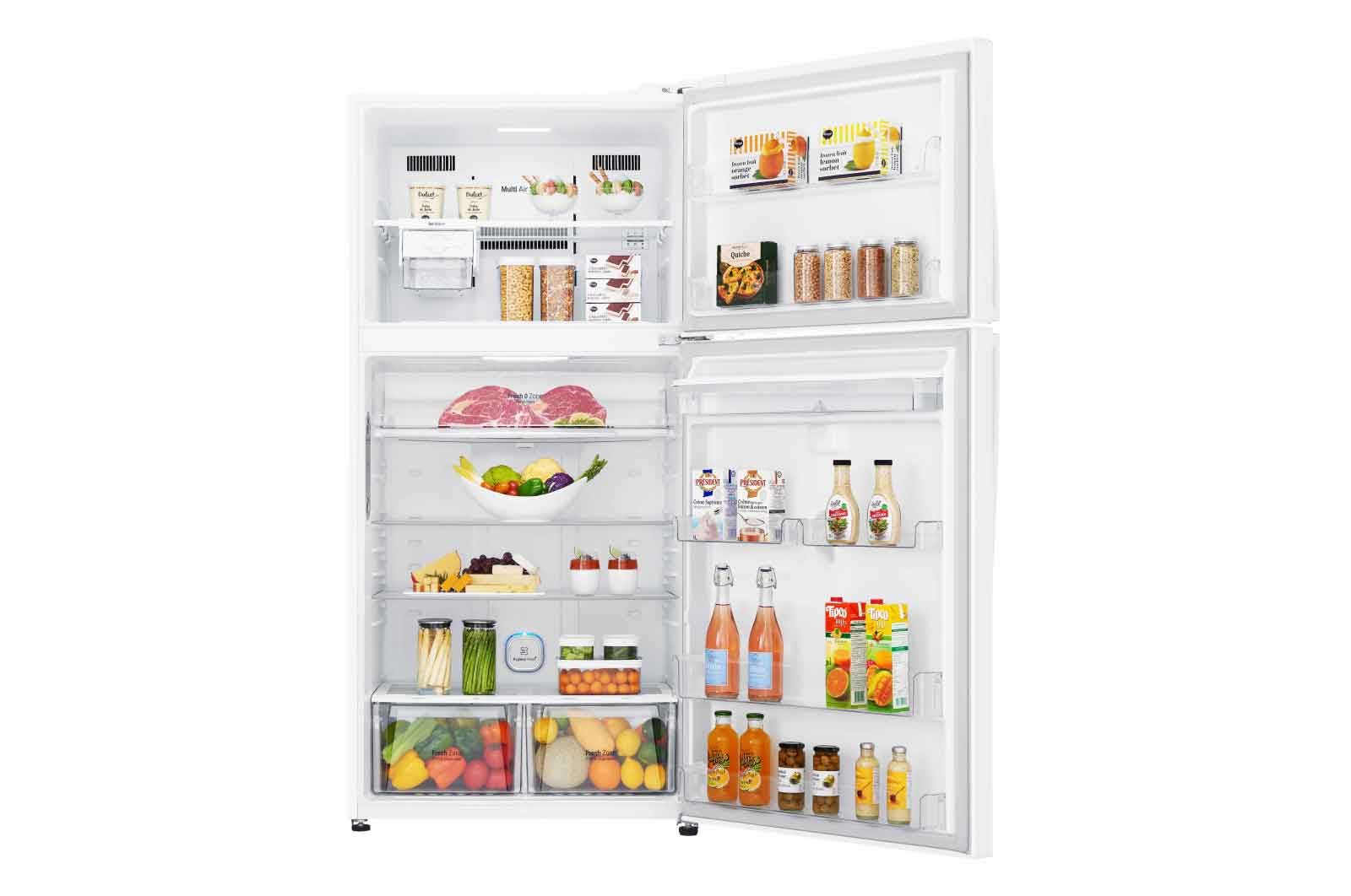 LG A++, 604 Litre, 86cm Genişlik, No Frost, Beyaz, GR-H762HQHU