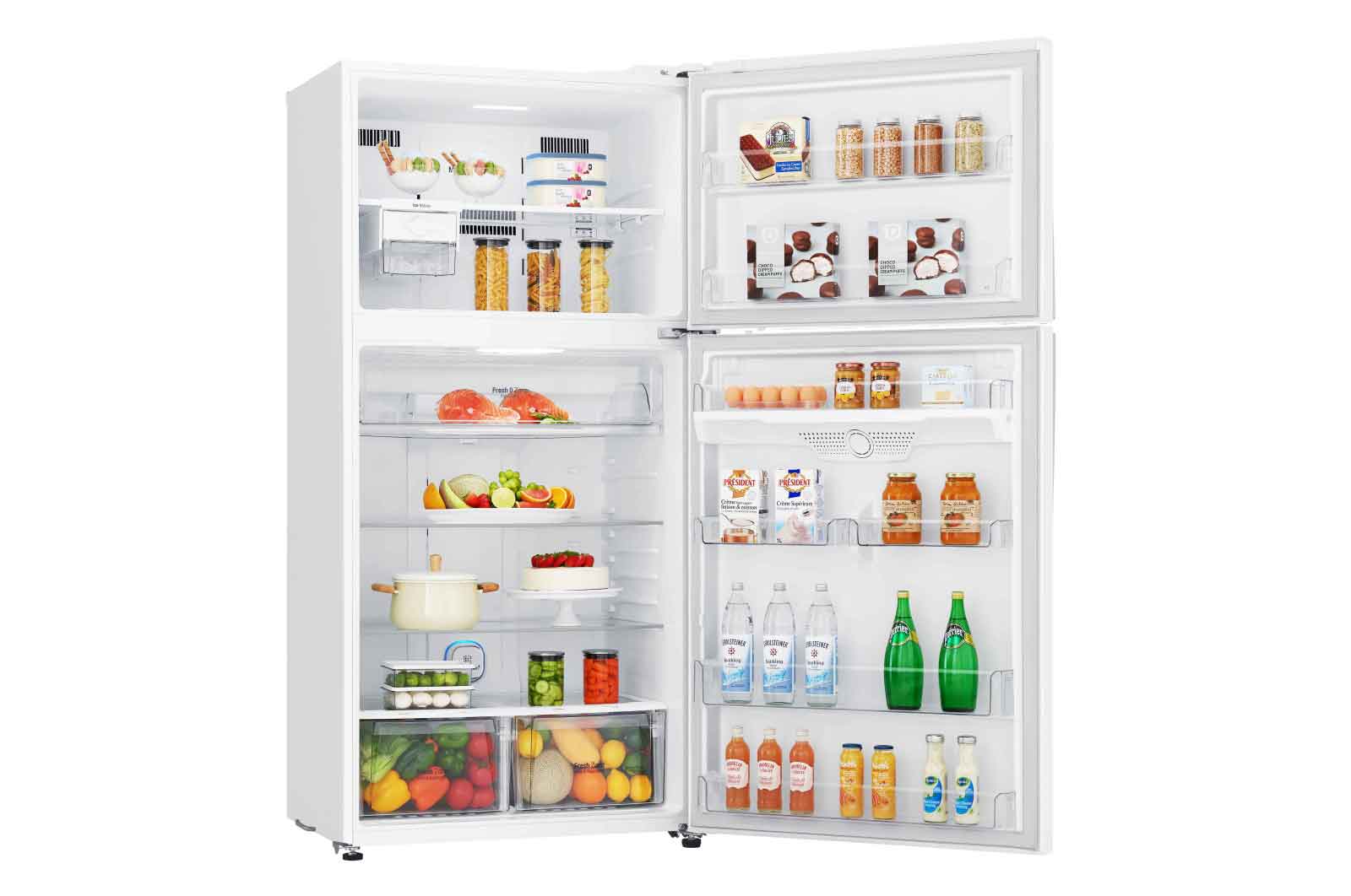 LG A++, 604 Litre, 86cm Genişlik, No Frost, Beyaz, GR-H762HQHU