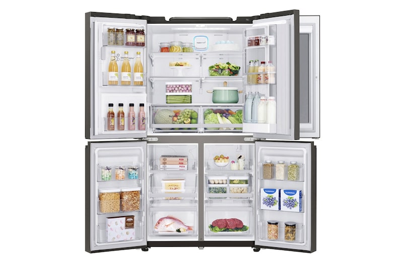 LG A, InstaView Door-in-Door, 705 Litre, No Frost, Hygiene Fresh+™, Inverter Lineer Kompresör, GR-X24FTKHL