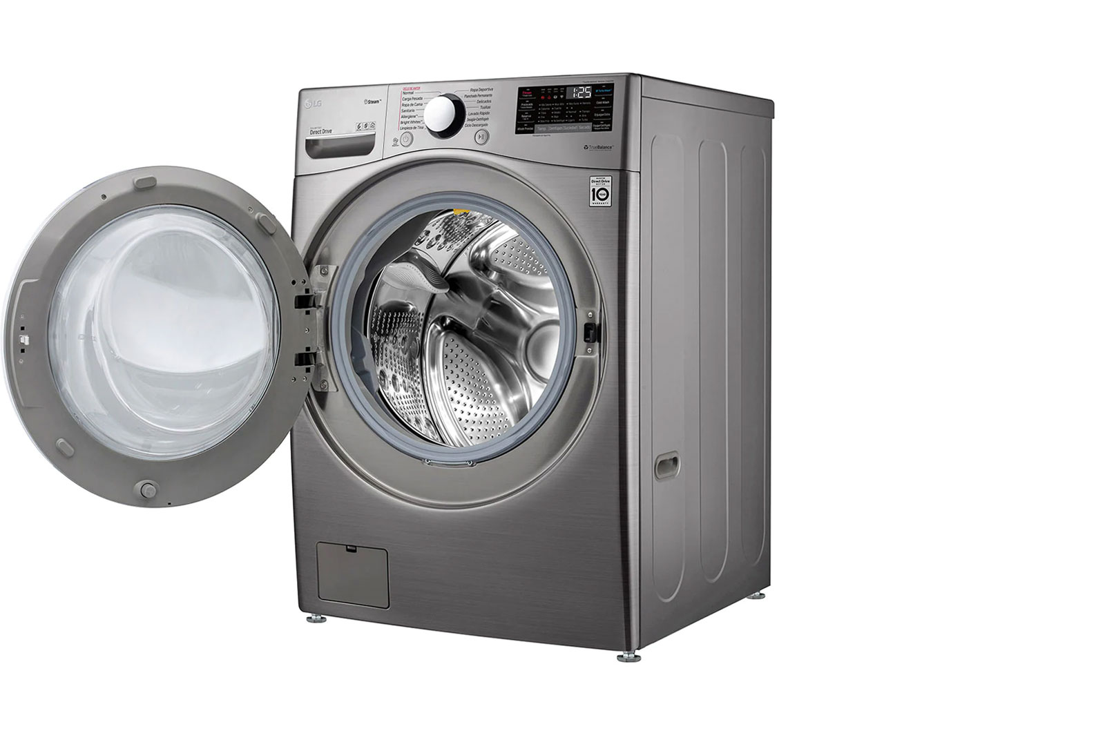 LG Kurutmalı Çamaşır Makinesi Buharlı 17 Kg Yıkama / 10 Kg Kurutma TrueSteam WiFi E/F Enerji Sınıfı Metalik Gri, F0L2CRV2T