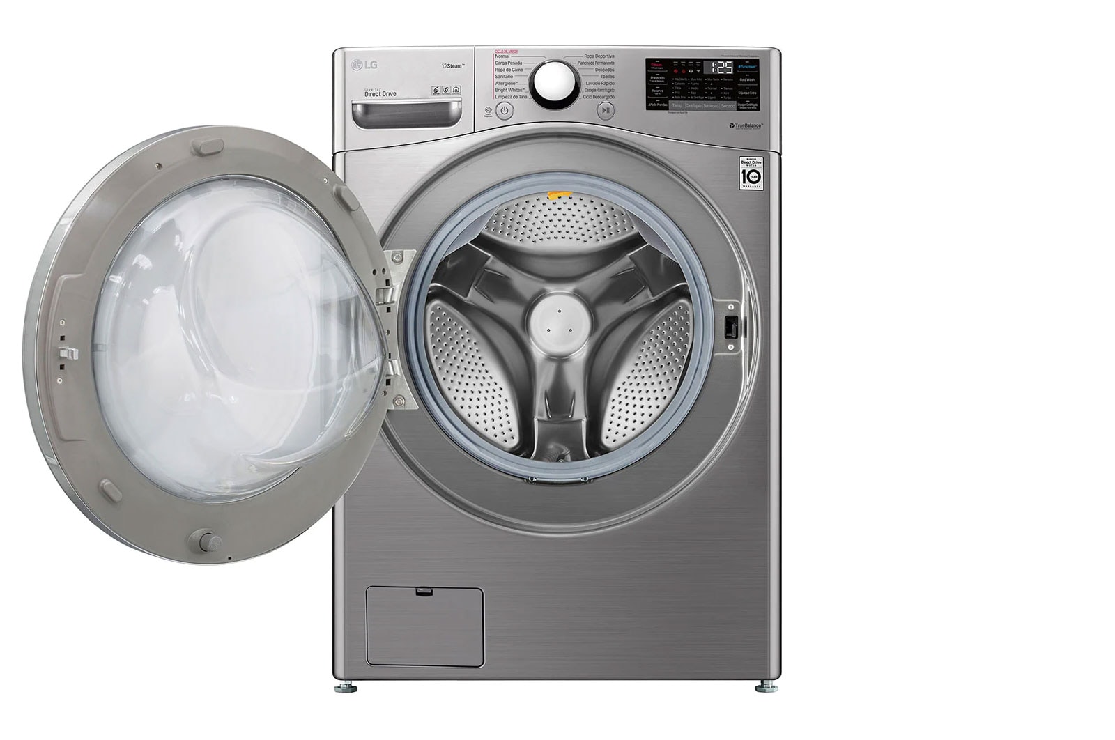LG Kurutmalı Çamaşır Makinesi Buharlı 17 Kg Yıkama / 10 Kg Kurutma TrueSteam WiFi E/F Enerji Sınıfı Metalik Gri, F0L2CRV2T