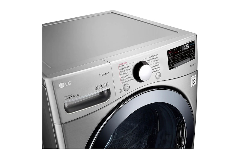 LG Kurutmalı Çamaşır Makinesi Buharlı 17 Kg Yıkama / 10 Kg Kurutma TrueSteam WiFi E/F Enerji Sınıfı Metalik Gri, F0L2CRV2T