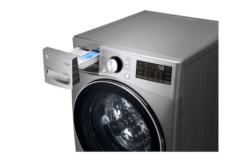 LG Kurutmalı Çamaşır Makinesi Buharlı 14 Kg Yıkama / 8 Kg Kurutma TurboWash F Enerji Sınıfı Metalik Gri, F0L9DGP2S