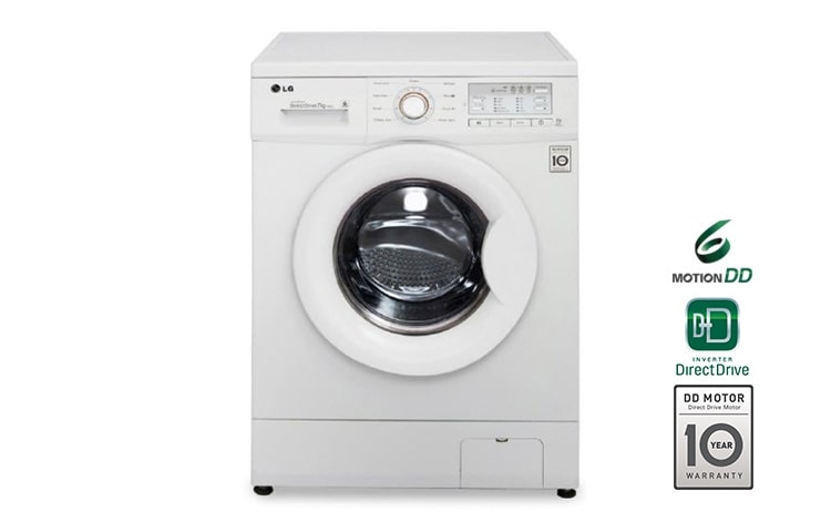 A&#43;&#43;&#43;, 7kg yıkama, 1000 devir, 10 Yıl 6 Motion Direct Drive Motor Garantisi, 22 Yıl VDE Onaylı Motor, Smart Diagnosis™/Akıllı Teşhis F10B9QDP için önden görünüm