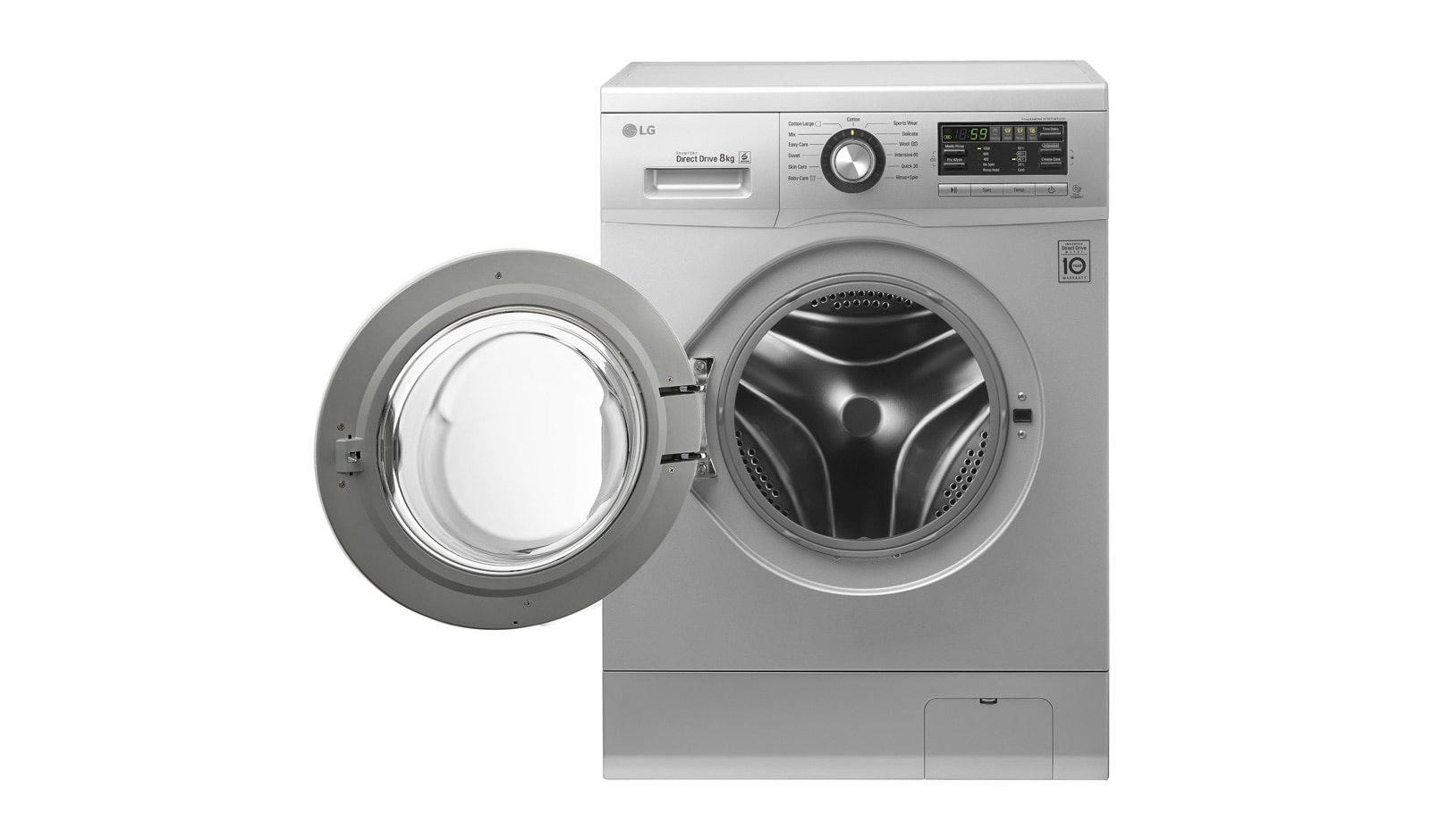 LG 8kg Yıkama "A+++", 1200 Devir, Metalik, FH2B8TDWA5