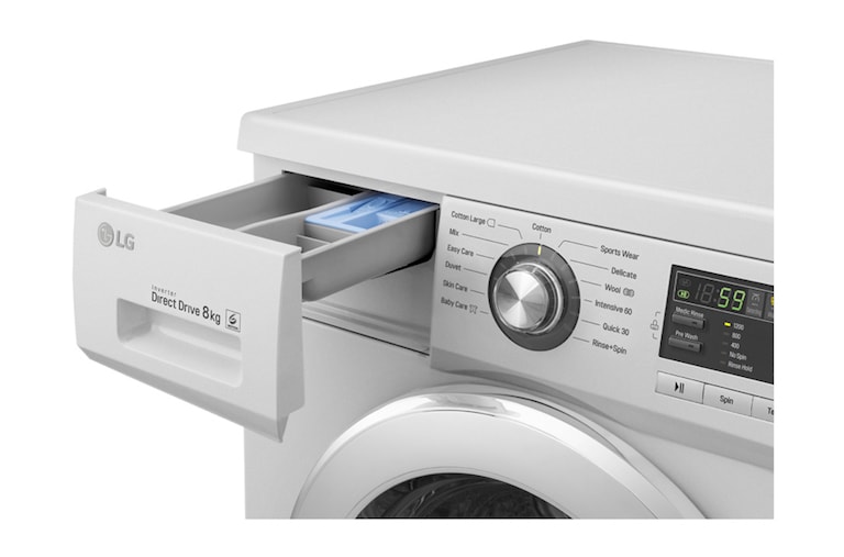 LG 8kg Yıkama "A+++", 1200 Devir, Metalik, FH2B8TDWA5