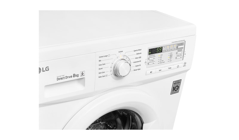 LG 8kg Yıkama "A+++", 1200 Devir, Beyaz, FH2B8TDWA