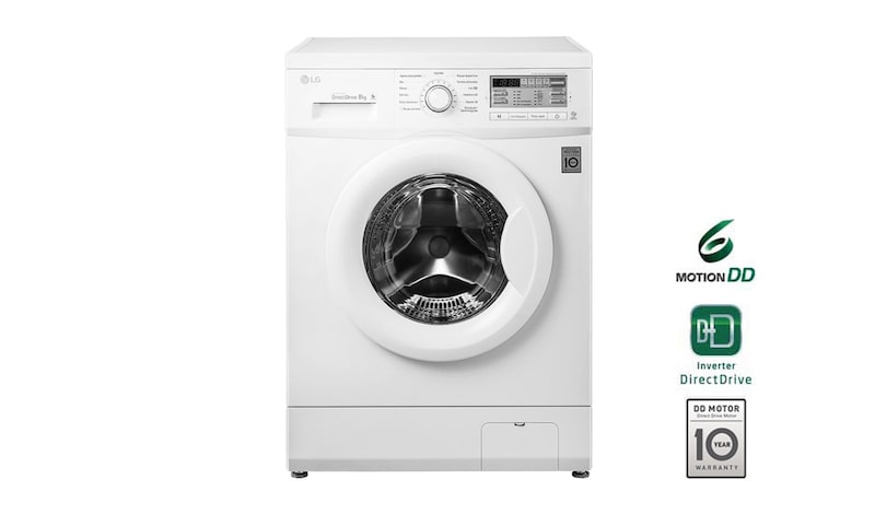 LG 8kg Yıkama "A+++", 1200 Devir, Beyaz, FH2B8TDWA