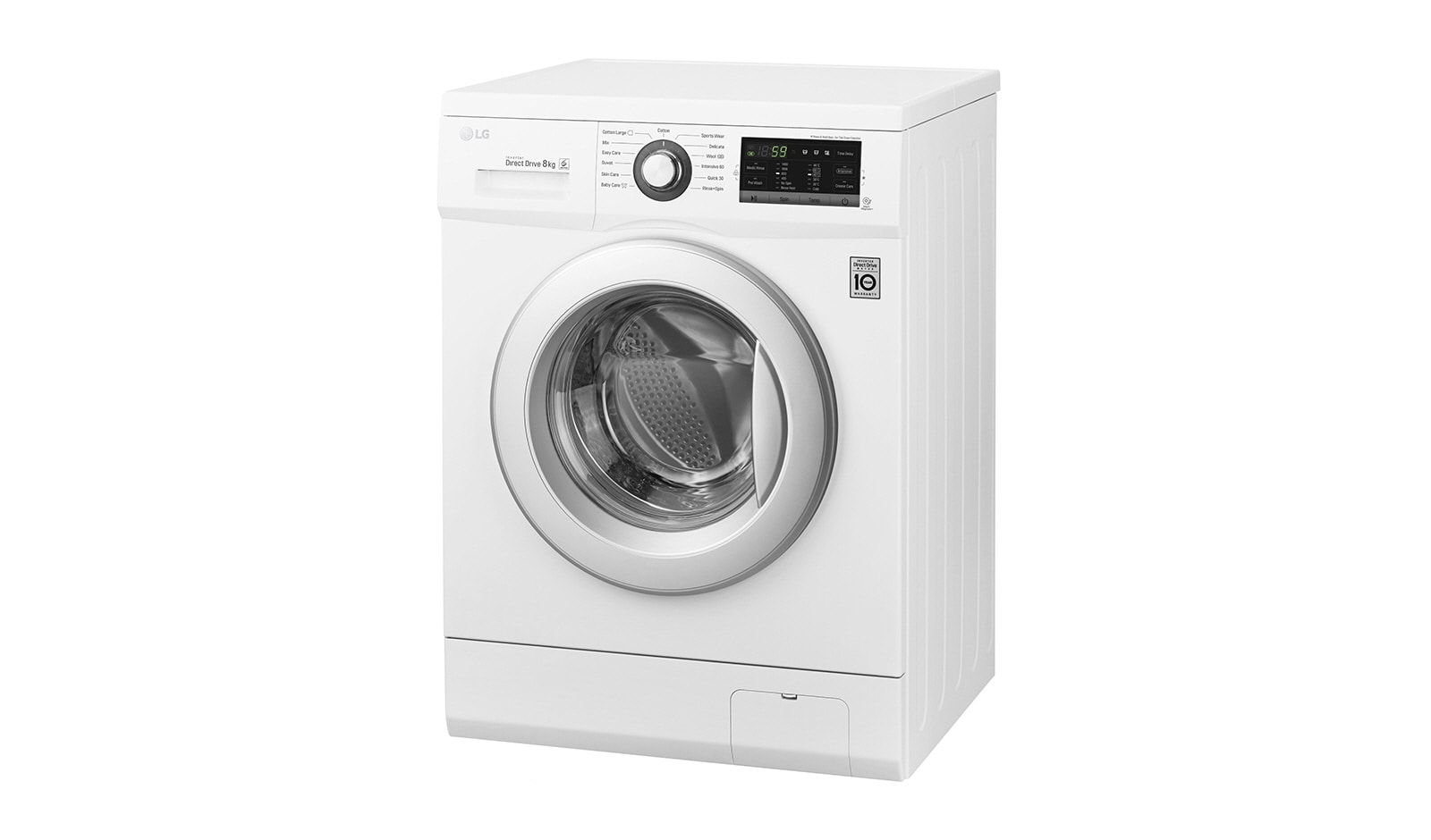LG 8/4KG Durmaksızın Yıkama & Kurutma, Yıkama Performansı: A, 8kg Yıkama, 4kg Kurutma, 1400 Devir, 10 Yıl 6 Motion Direct Drive Motor Garantisi, 22 Yıl VDE Onaylı Motor, Smart Diagnosis™/Akıllı Teşhis, Gümüş Renk, F1496ADP7