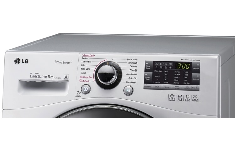 LG A+++, 9kg Yıkama, 1400 devir, 10 Yıl 6 Motion Direct Drive Motor Garantisi, 22 Yıl VDE Onaylı Motor, Anti-alerjik, True Steam™ Buharlı Yıkama, Smart Diagnosis™/Akıllı Teşhis, Beyaz Renk, F14A7FDS