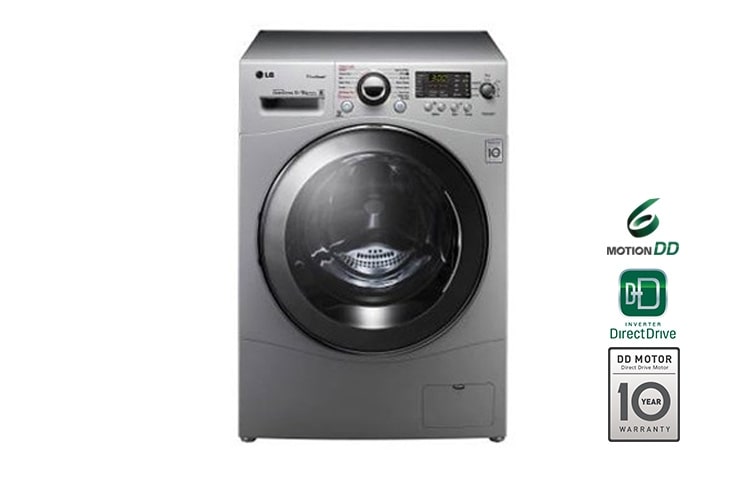 9/6 KG Durmaksızın Yıkama &amp; Kurutma, Yıkama Performansı: A&#43;&#43;&#43;, 9kg Yıkama, 6kg Kurutma, 1400 Devir, 10 Yıl 6 Motion Direct Drive Motor Garantisi, 22 Yıl VDE Onaylı Motor, Anti-alerjik, True Steam™ Buharlı Yıkama, Smart Diagnosis™/Akıllı Teşhis F14A8RDS5 için önden görünüm