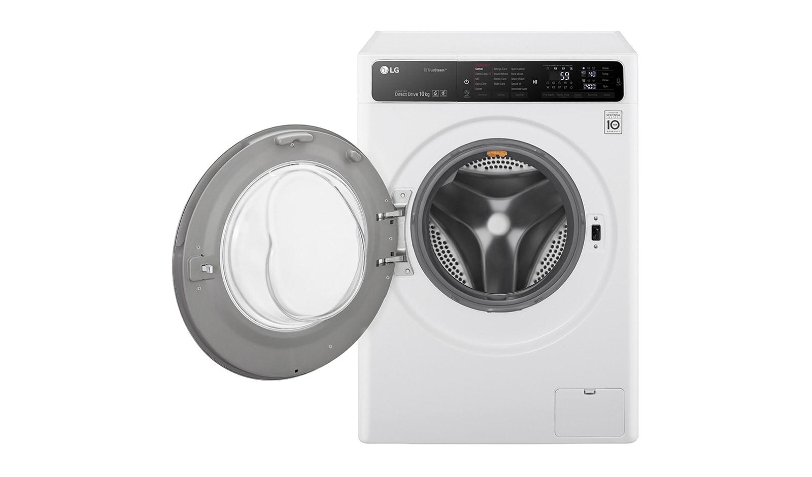 LG 10KG, TURBOWASH™, 6 MOTION DD ÇAMAŞIR MAKİNESİ, BENZERSİZ FULL DOKUNMATİK PANEL, ŞIK KROM KAPAK, F14U1JBSK2