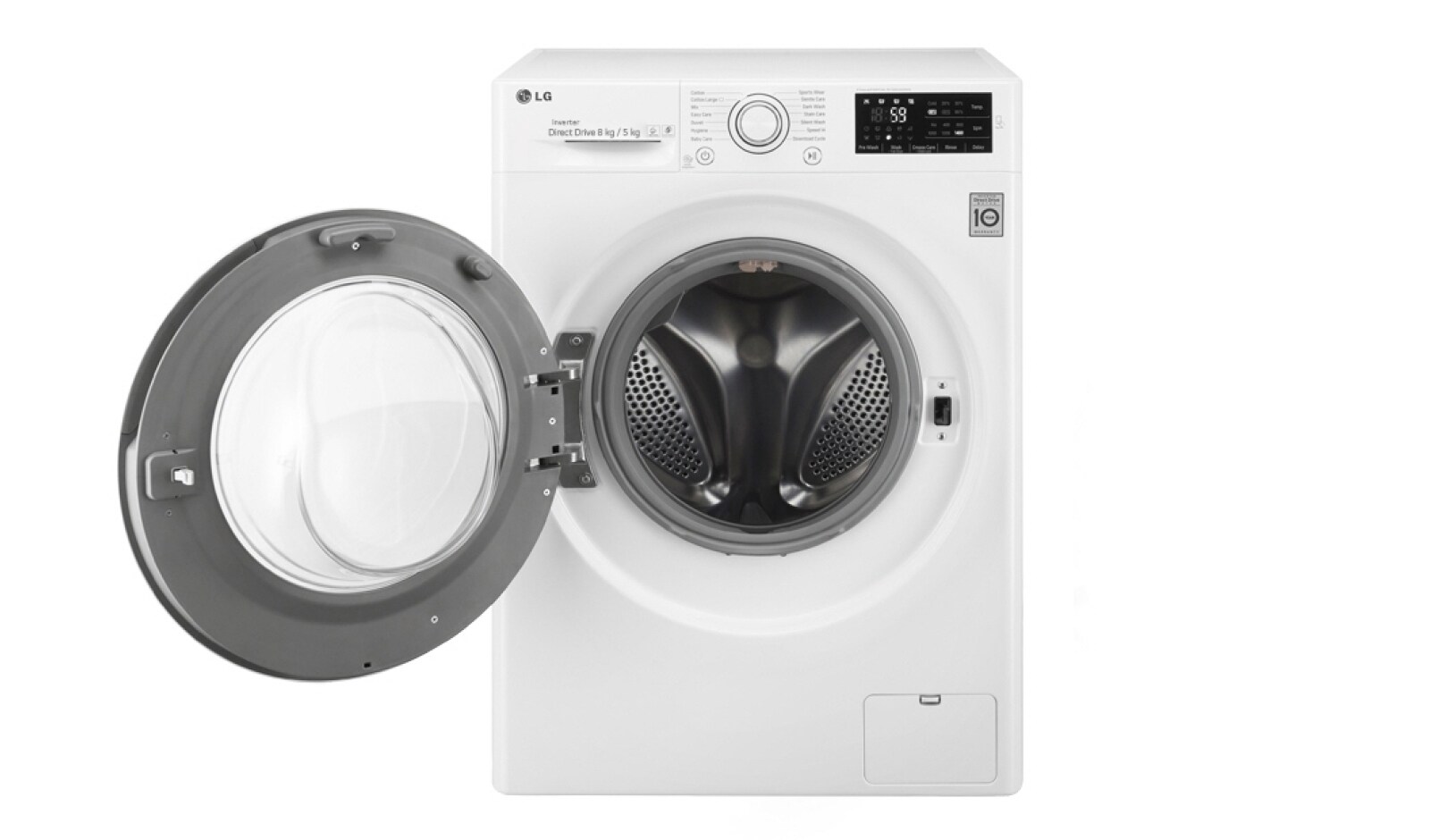 LG 8/5KG DURMAKSIZIN YIKAMA & KURUTMA, Yıkama Performansı: A+++ (- 40%), 8kg Yıkama, 5kg Kurutma, 1400 Devir, 10 Yıl 6 Motion Direct Drive Motor Garantisi, 22 Yıl VDE Onaylı Motor, Anti-alerjik, True Steam™, Smart Diagnosis™/Akıllı Teşhis, Eko Dry, F14U2TDHP1N