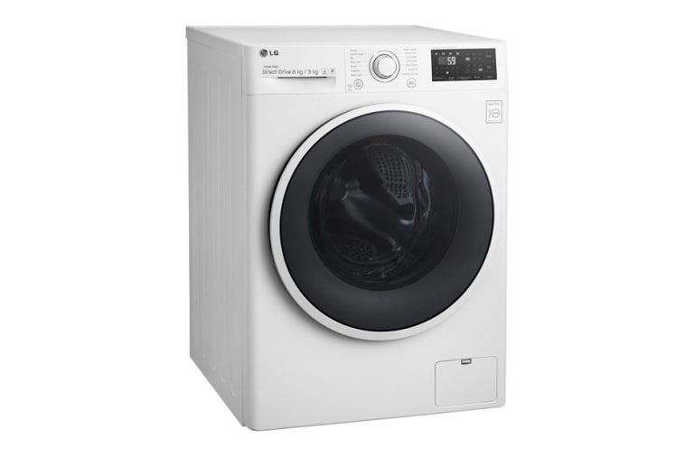 LG 8/5KG DURMAKSIZIN YIKAMA & KURUTMA, Yıkama Performansı: A+++ (- 40%), 8kg Yıkama, 5kg Kurutma, 1400 Devir, 10 Yıl 6 Motion Direct Drive Motor Garantisi, 22 Yıl VDE Onaylı Motor, Anti-alerjik, True Steam™, Smart Diagnosis™/Akıllı Teşhis, Eko Dry, F14U2TDHP1N