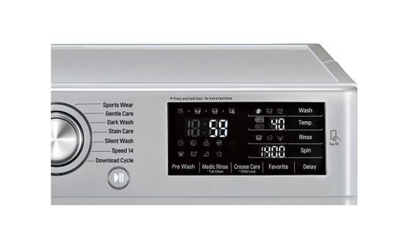 LG 8/5KG DURMAKSIZIN YIKAMA & KURUTMA, Yıkama Performansı: A+++ (- 40%), 8kg Yıkama, 5kg Kurutma, 1400 Devir, 10 Yıl 6 Motion Direct Drive Motor Garantisi, 22 Yıl VDE Onaylı Motor, Anti-alerjik, True Steam™, Smart Diagnosis™/Akıllı Teşhis, Eko Dry, F14U2TDHP5N