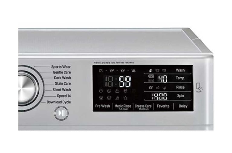 LG 8/5KG DURMAKSIZIN YIKAMA & KURUTMA, Yıkama Performansı: A+++ (- 40%), 8kg Yıkama, 5kg Kurutma, 1400 Devir, 10 Yıl 6 Motion Direct Drive Motor Garantisi, 22 Yıl VDE Onaylı Motor, Anti-alerjik, True Steam™, Smart Diagnosis™/Akıllı Teşhis, Eko Dry, F14U2TDHP5N