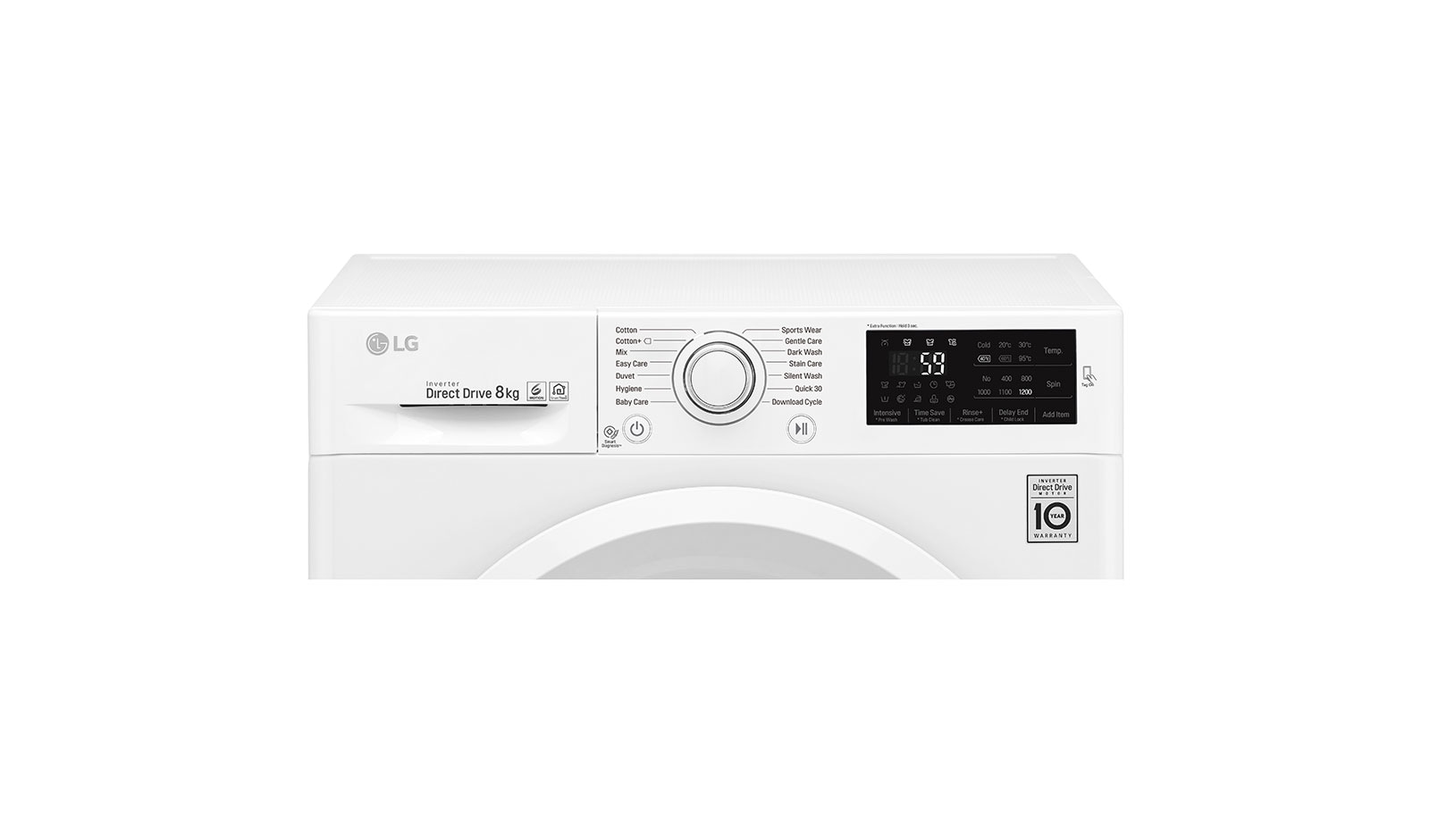 LG 8 Kg Yıkama "A+++(-40%)", 1200 Devir, NFC Akıllı Telefon İletişimi, Smart Diagnosis™, F2J5TNP3W