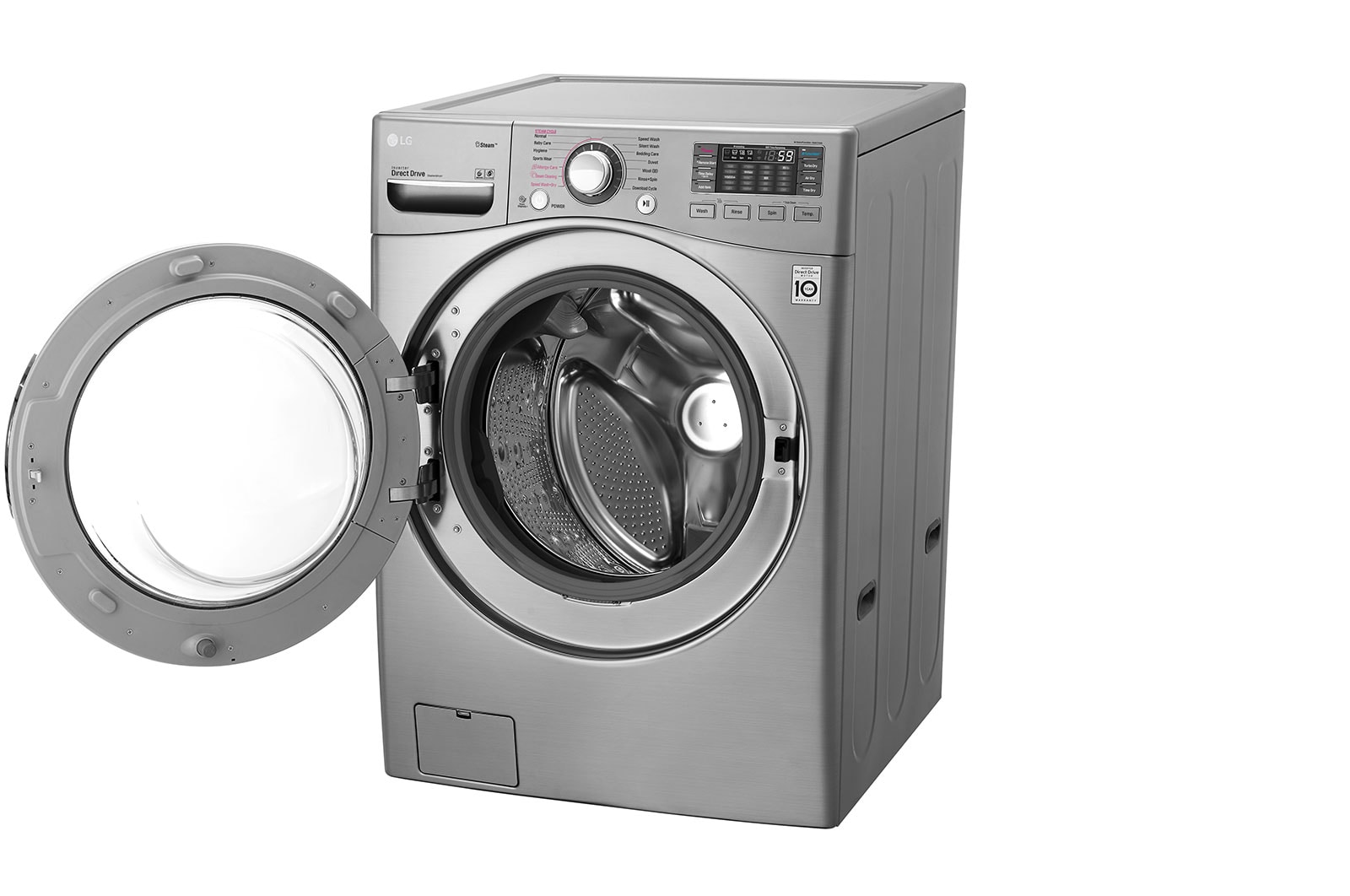 LG Kurutmalı Çamaşır Makinesi Buharlı 17 Kg Yıkama / 10 Kg Kurutma  TrueSteam WiFi  A+++ Enerji Sınıfı Metalik Gri, F2K2CHK2T