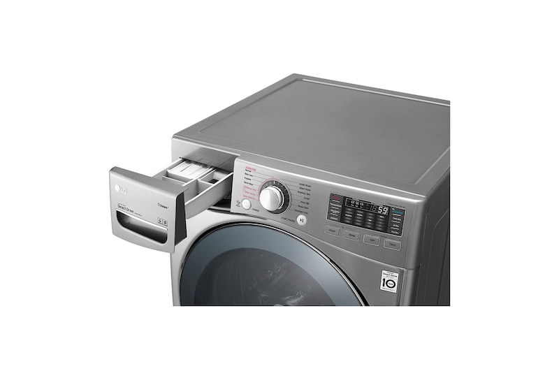 LG Kurutmalı Çamaşır Makinesi Buharlı 17 Kg Yıkama / 10 Kg Kurutma  TrueSteam WiFi  A+++ Enerji Sınıfı Metalik Gri, F2K2CHK2T