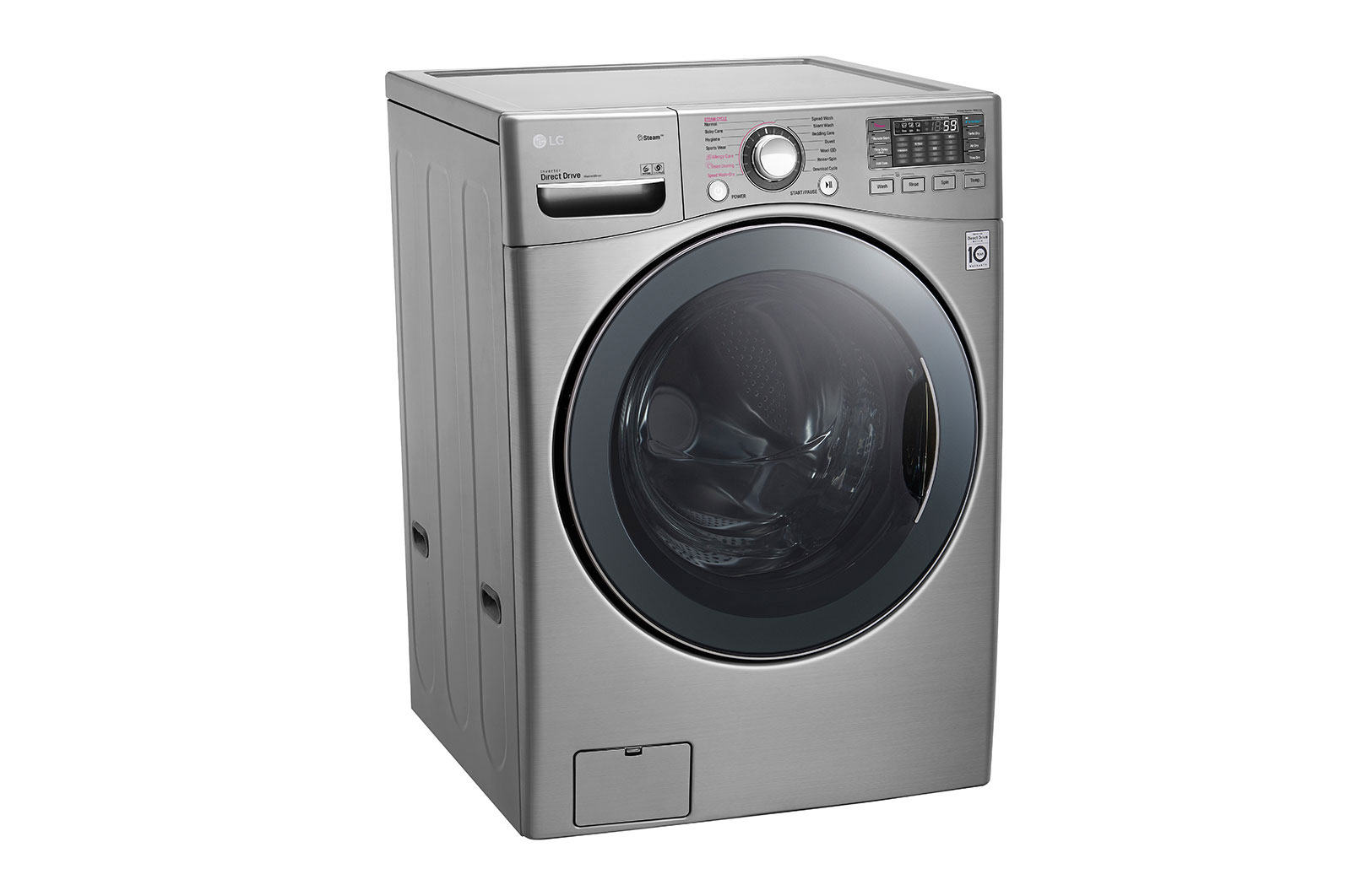 LG Kurutmalı Çamaşır Makinesi Buharlı 17 Kg Yıkama / 10 Kg Kurutma  TrueSteam WiFi  A+++ Enerji Sınıfı Metalik Gri, F2K2CHK2T