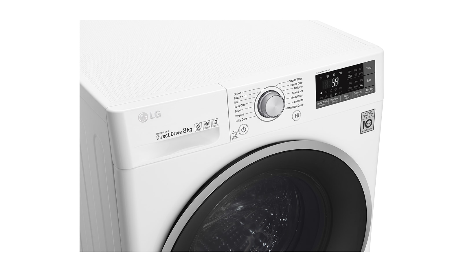 LG 8 Kg Yıkama "A+++(-40%)", 1400 Devir, TurboWash™, WiFi Kablosuz Uzaktan Bağlantı, F4J7TNP1W