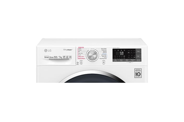 LG 10,5 Kg Yıkama + 7 Kg Kurutma "A+++(-40%)", 1400 Devir, TrueSteam™ Buhar, WiFi Kablosuz Uzaktan Bağlantı, F4J8JHP2W