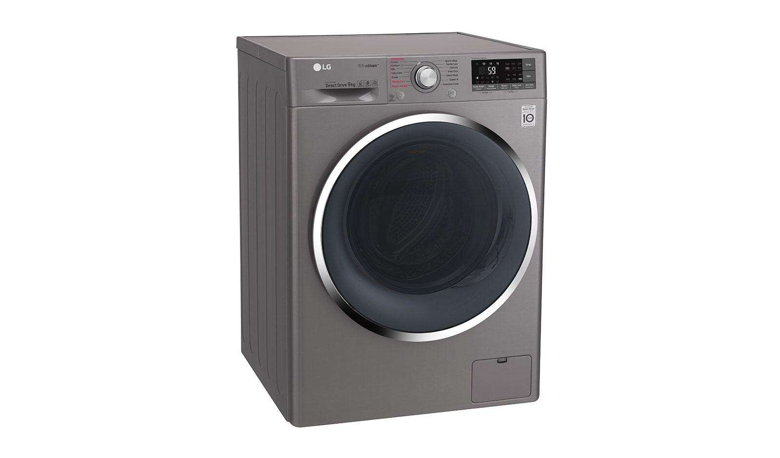 LG 9 Kg Yıkama "A+++(-30%)", 1400 Devir, TrueSteam™ Buhar, WiFi Kablosuz Uzaktan Bağlanma, TurboWash™, F4J8VSP2S