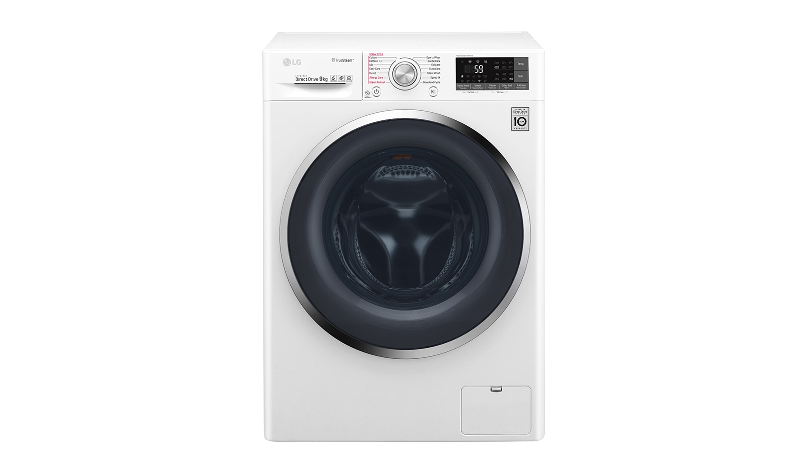 9 Kg Yıkama &#34;A&#43;&#43;&#43;(-30%)&#34;, 1400 Devir, TrueSteam™ Buhar, WiFi Kablosuz Uzaktan Bağlantı, TurboWash™ F4J8VSP2W için önden görünüm