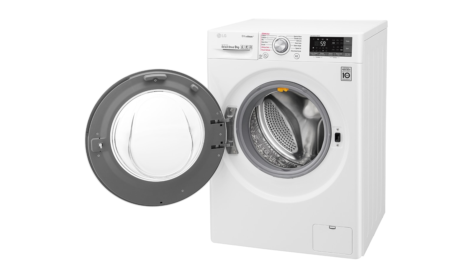 LG 9 Kg Yıkama "A+++(-30%)", 1400 Devir, TrueSteam™ Buhar, WiFi Kablosuz Uzaktan Bağlantı, TurboWash™, F4J8VSP2W