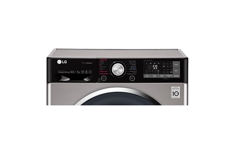 LG 10,5 Kg Yıkama + 7 Kg Kurutma "A+++(-40%)", 1400 Devir, TrueSteam™ Buhar, WiFi Kablosuz Uzaktan Bağlantı, F4J9JHP2T