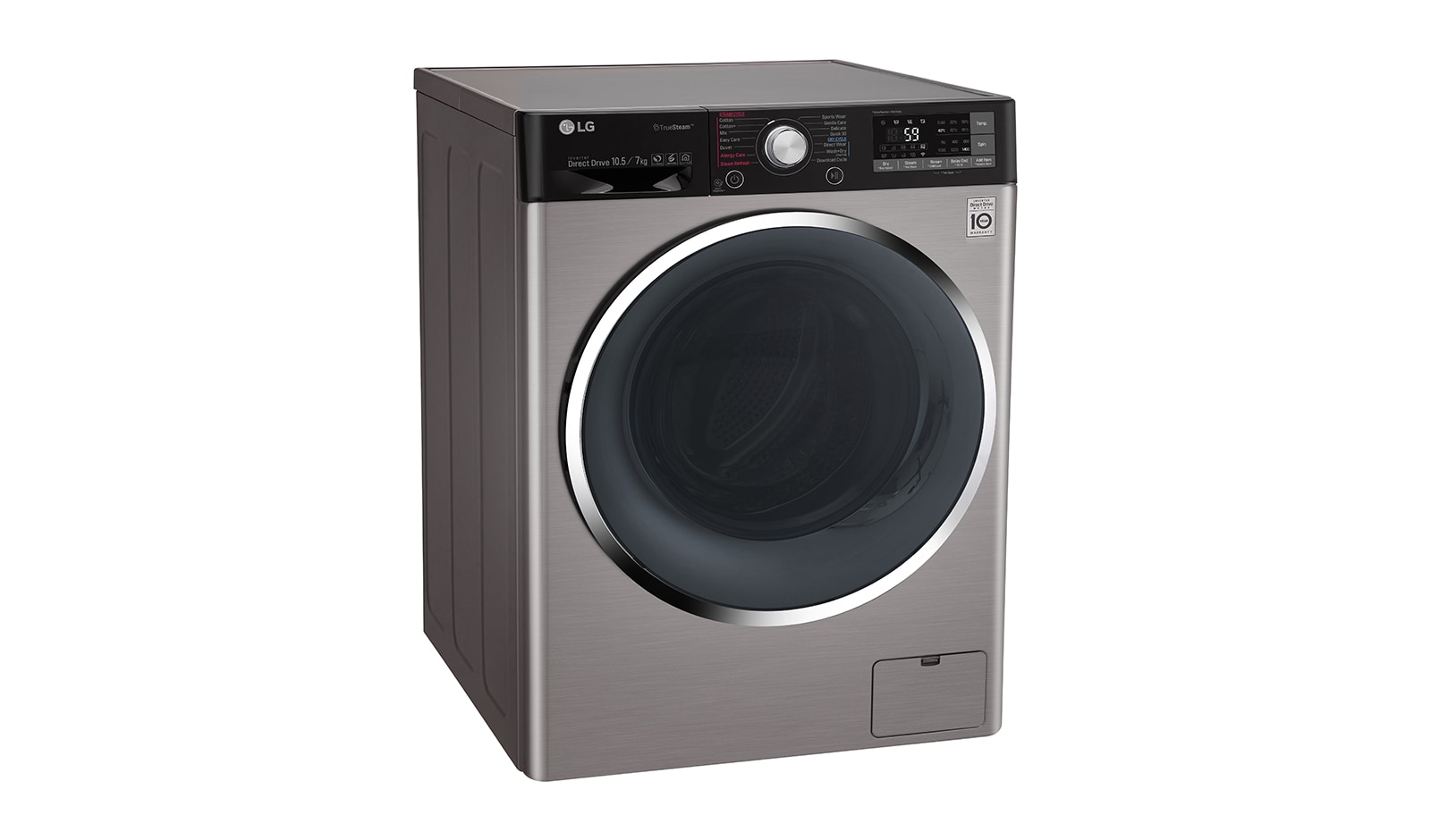LG 10,5 Kg Yıkama + 7 Kg Kurutma "A+++(-40%)", 1400 Devir, TrueSteam™ Buhar, WiFi Kablosuz Uzaktan Bağlantı, F4J9JHP2T