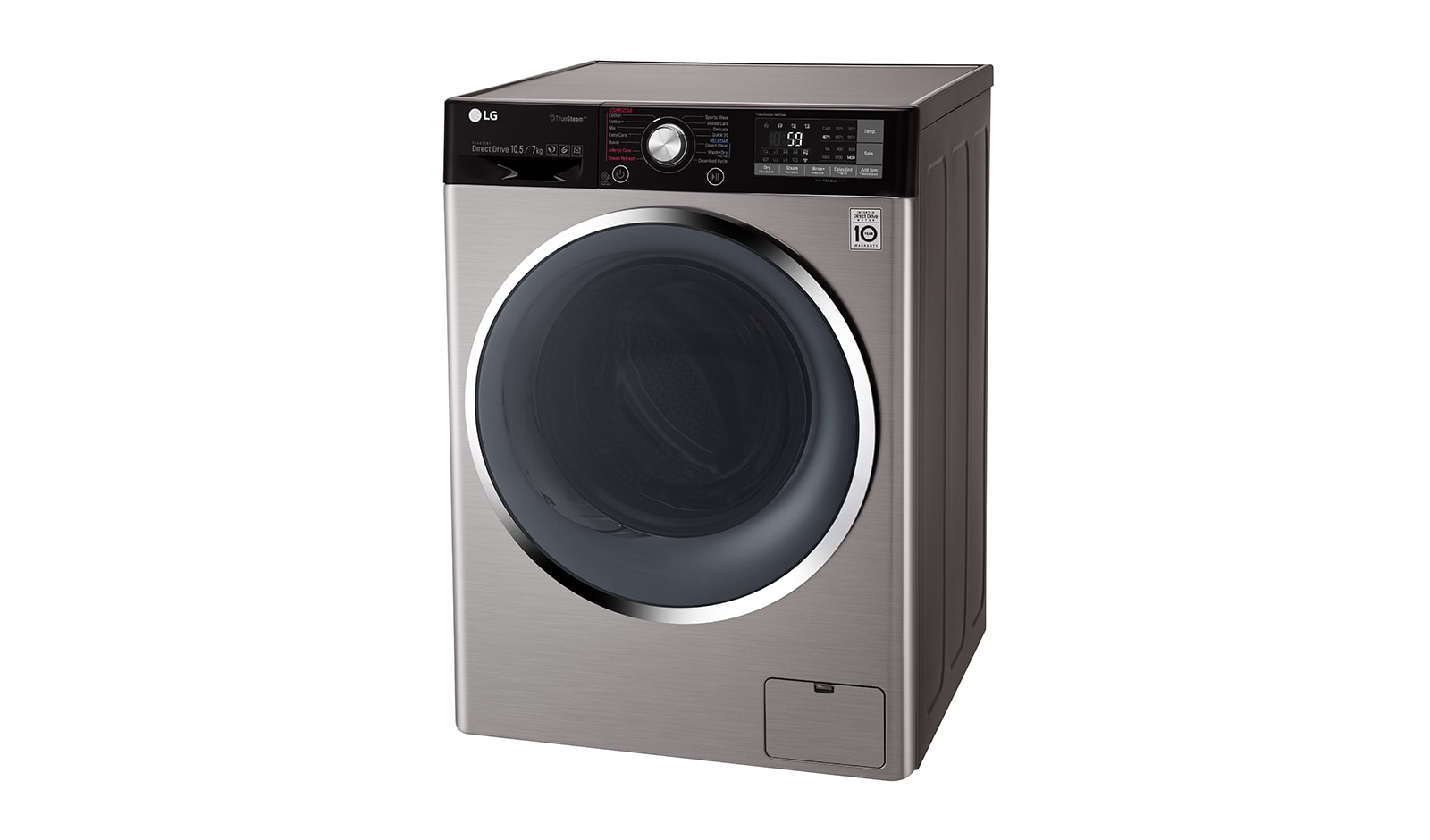 LG 10,5 Kg Yıkama + 7 Kg Kurutma "A+++(-40%)", 1400 Devir, TrueSteam™ Buhar, WiFi Kablosuz Uzaktan Bağlantı, F4J9JHP2T
