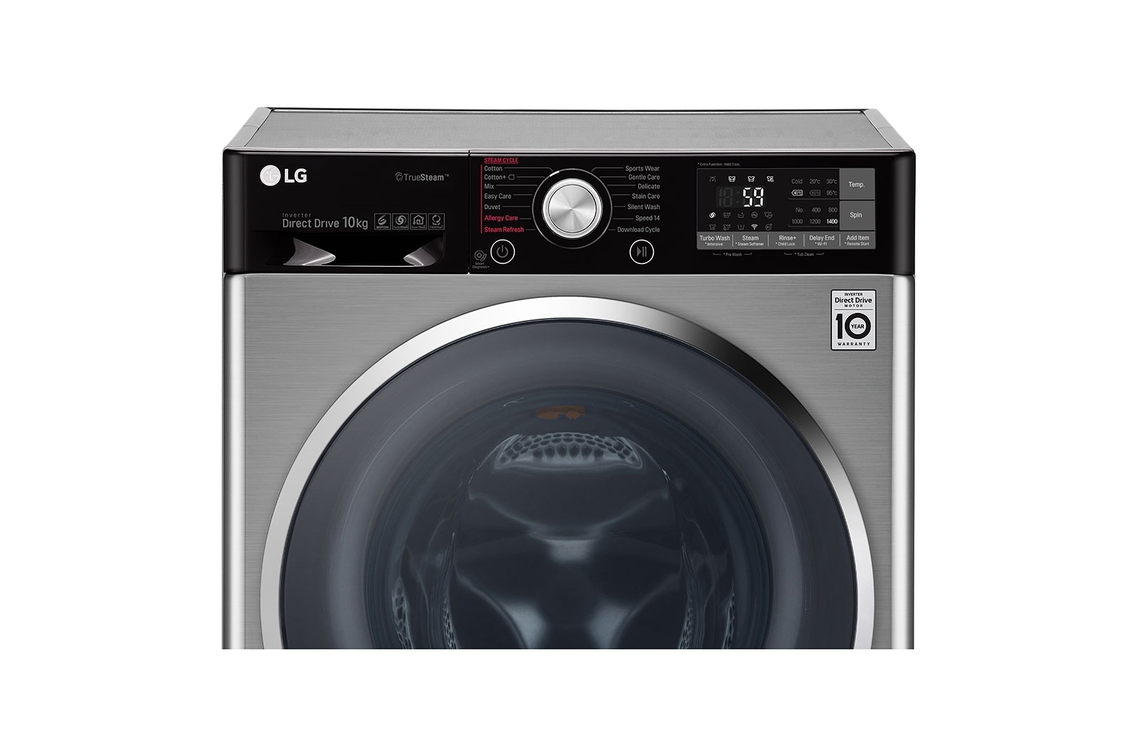 LG 10,5 Kg Yıkama + 7 Kg Kurutma TWINWash uyumlu "A+++(-40%)", 1400 Devir, TrueSteam™ Buhar, WiFi Kablosuz Uzaktan Bağlantı, F4J9JHP2TD