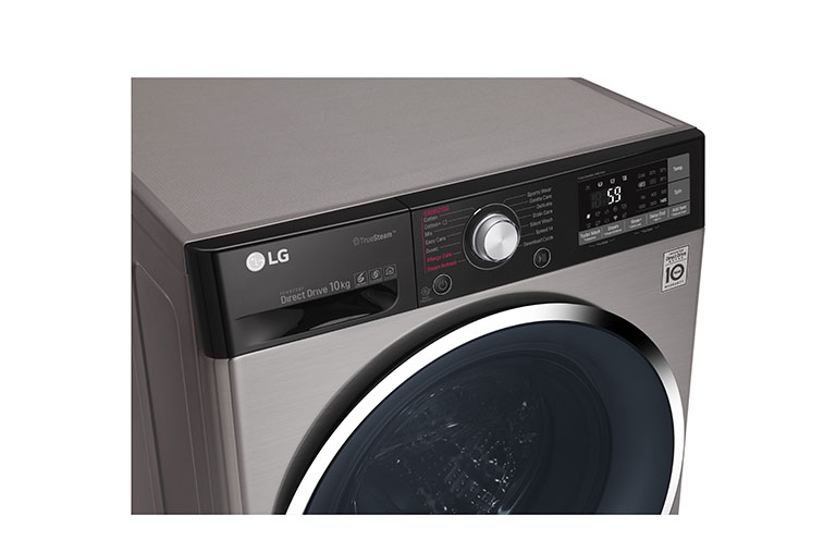 LG 10kg Yıkama "A+++(-40%)", 1400 Devir, TrueSteam™ Buhar, WiFi Kablosuz Uzaktan Bağlantı, TurboWash™, F4J9JSP2T