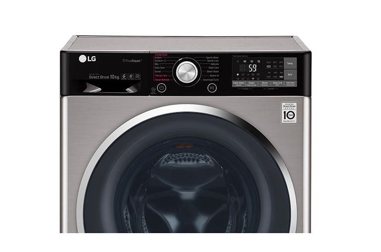 LG 10kg Yıkama "A+++(-40%)", 1400 Devir, TrueSteam™ Buhar, WiFi Kablosuz Uzaktan Bağlantı, TurboWash™, F4J9JSP2T