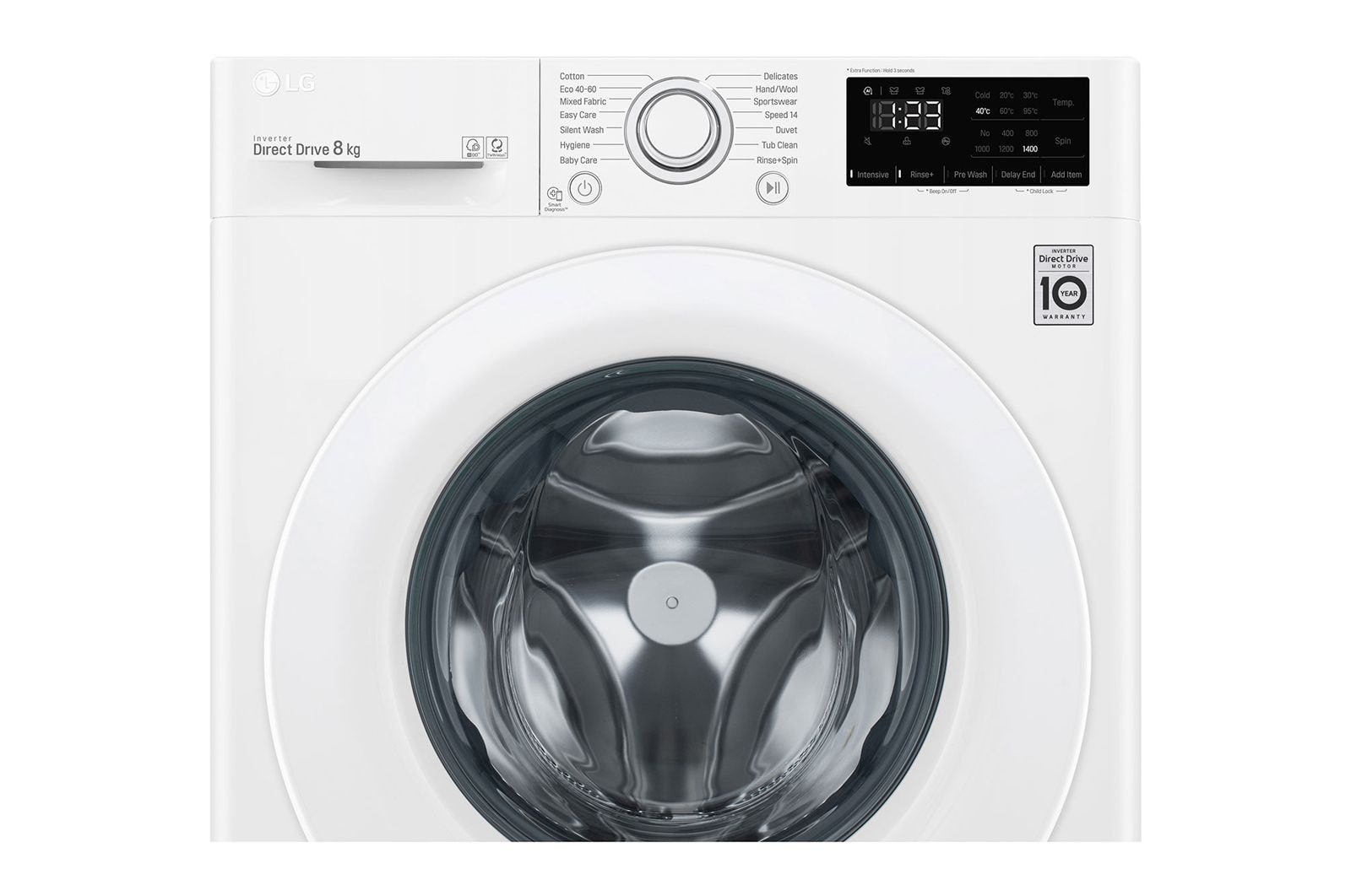 LG Çamaşır Makinesi 8 Kg Yıkama 1400 Devir D Enerji Sınıfı Beyaz, F4R3TYW3WE