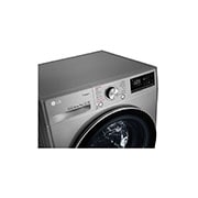 LG Çamaşır Makinesi 9 Kg Yıkama  1400 Devir Buharlı Steam™  WiFi D Enerji Metalik Gri, F4R5VYW2T
