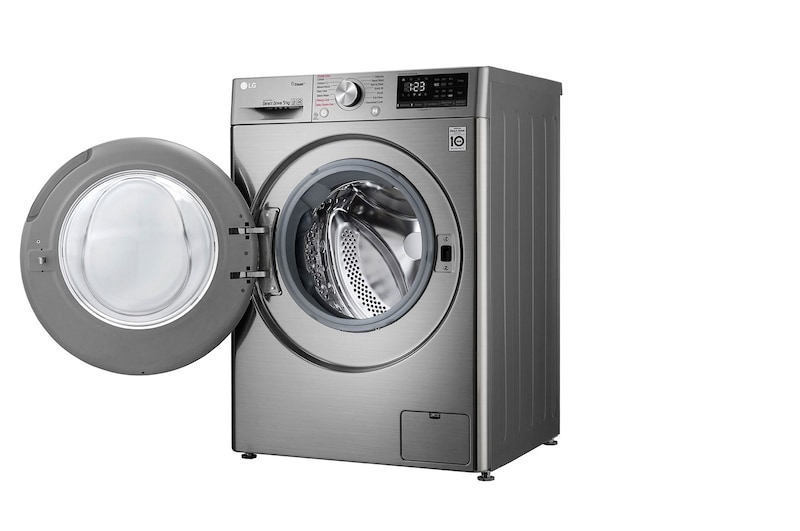 LG Çamaşır Makinesi 9 Kg Yıkama  1400 Devir Buharlı Steam™  WiFi D Enerji Metalik Gri, F4R5VYW2T