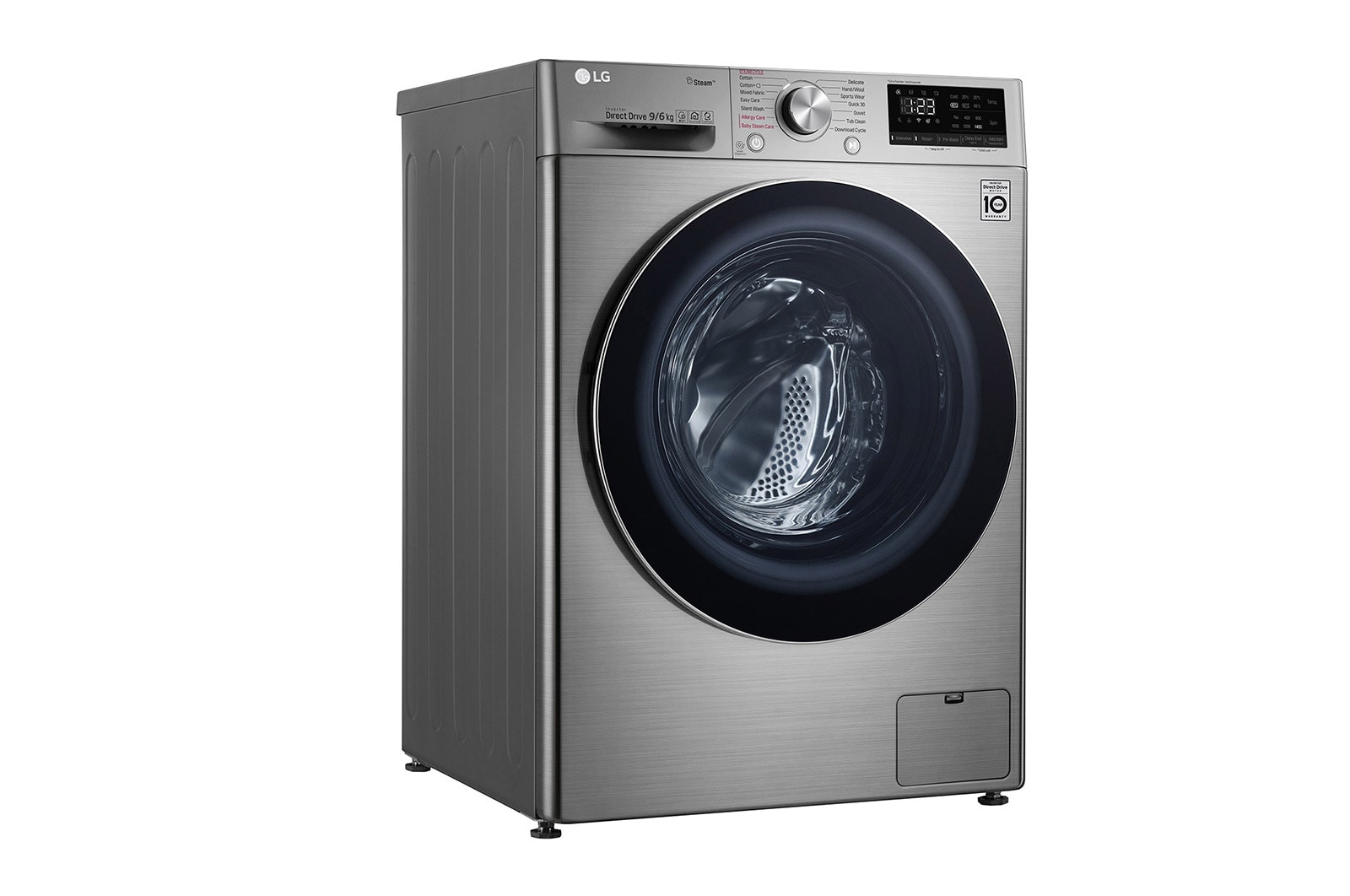 LG Çamaşır ve Kurutma Makinesi, 9/6 Kg, Daha Büyük Kapasite, AI DD, Buhar, F4V3VRWKPE