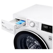 LG Çamaşır Makinesi | 9 Kg Yıkama Kapasitesi | 1400 Devir | Buharlı Steam™ | B Enerji Sınıfı | Metalik Beyaz Renk, F4V3VYW0WE