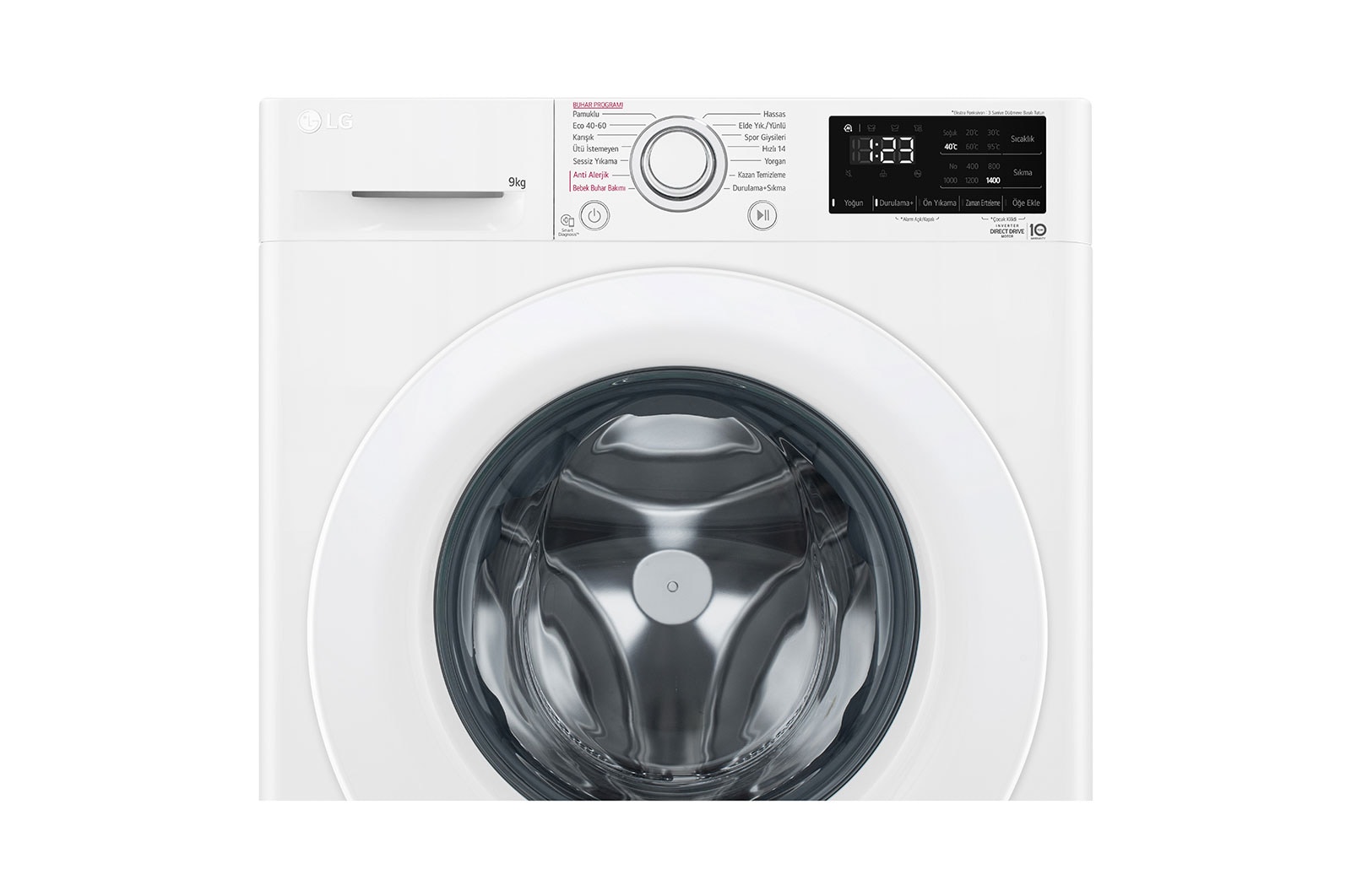 LG Çamaşır Makinesi | 9 Kg Yıkama Kapasitesi, F4V3VYW3WE