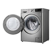 LG Kurutmalı Çamaşır Makinesi 10,5 Kg Yıkama / 7 Kg Kurutma 1400 Devir Buharlı AI DD™ Wi-Fi E Enerji Sınıfı Metalik Gri, F4V5RGP2T