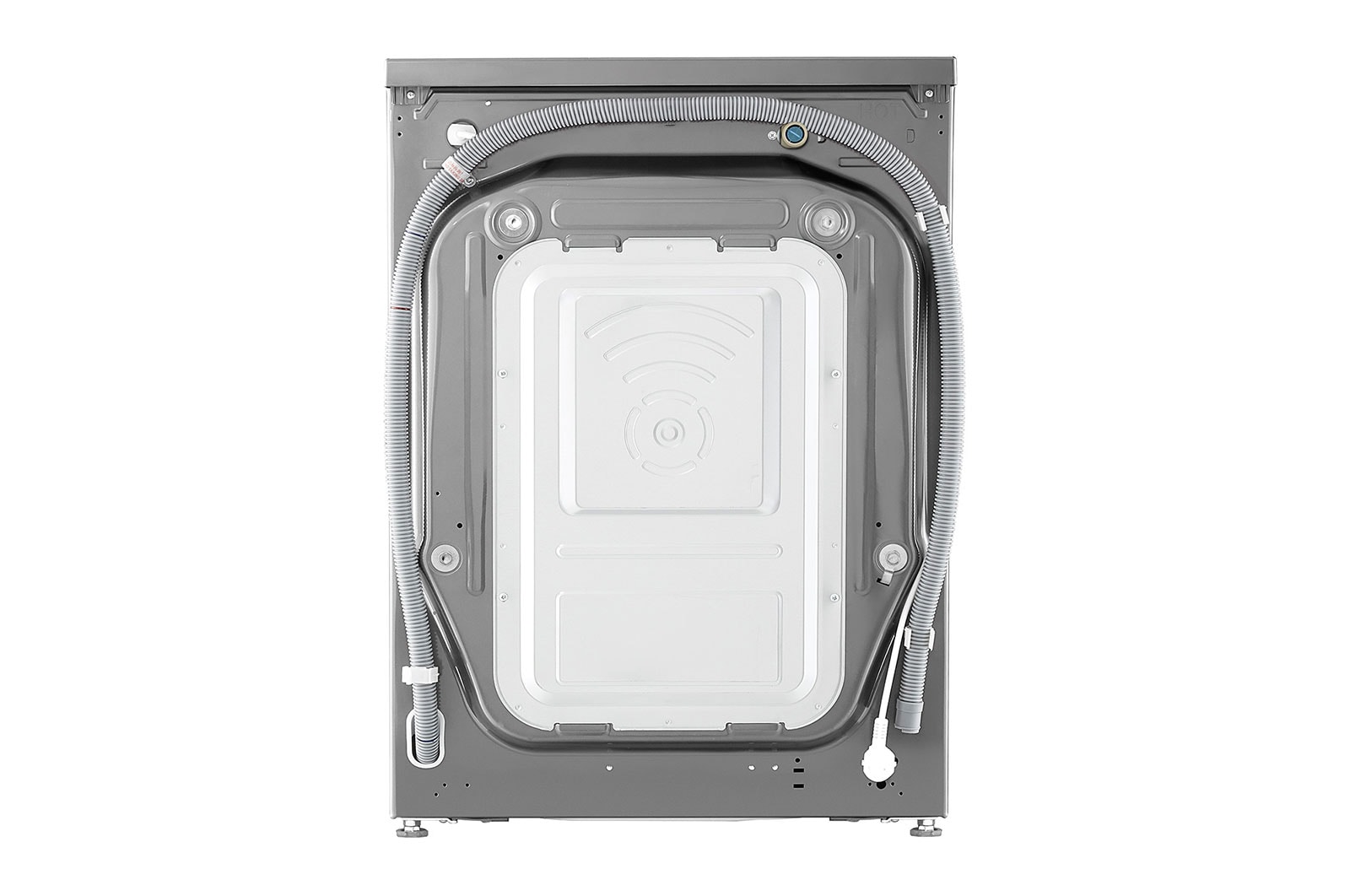 LG Kurutmalı Çamaşır Makinesi 10,5 Kg Yıkama / 7 Kg Kurutma 1400 Devir Buharlı AI DD™ Wi-Fi E Enerji Sınıfı Metalik Gri, F4V5RGP2T