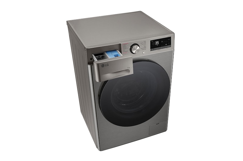 LG Çamaşır Makinesi | 6 Hareketli |  AI DD™ | Wi-Fi | Buhar Özellikli | Gümüş Gri Renk, F4Y7EYWYP